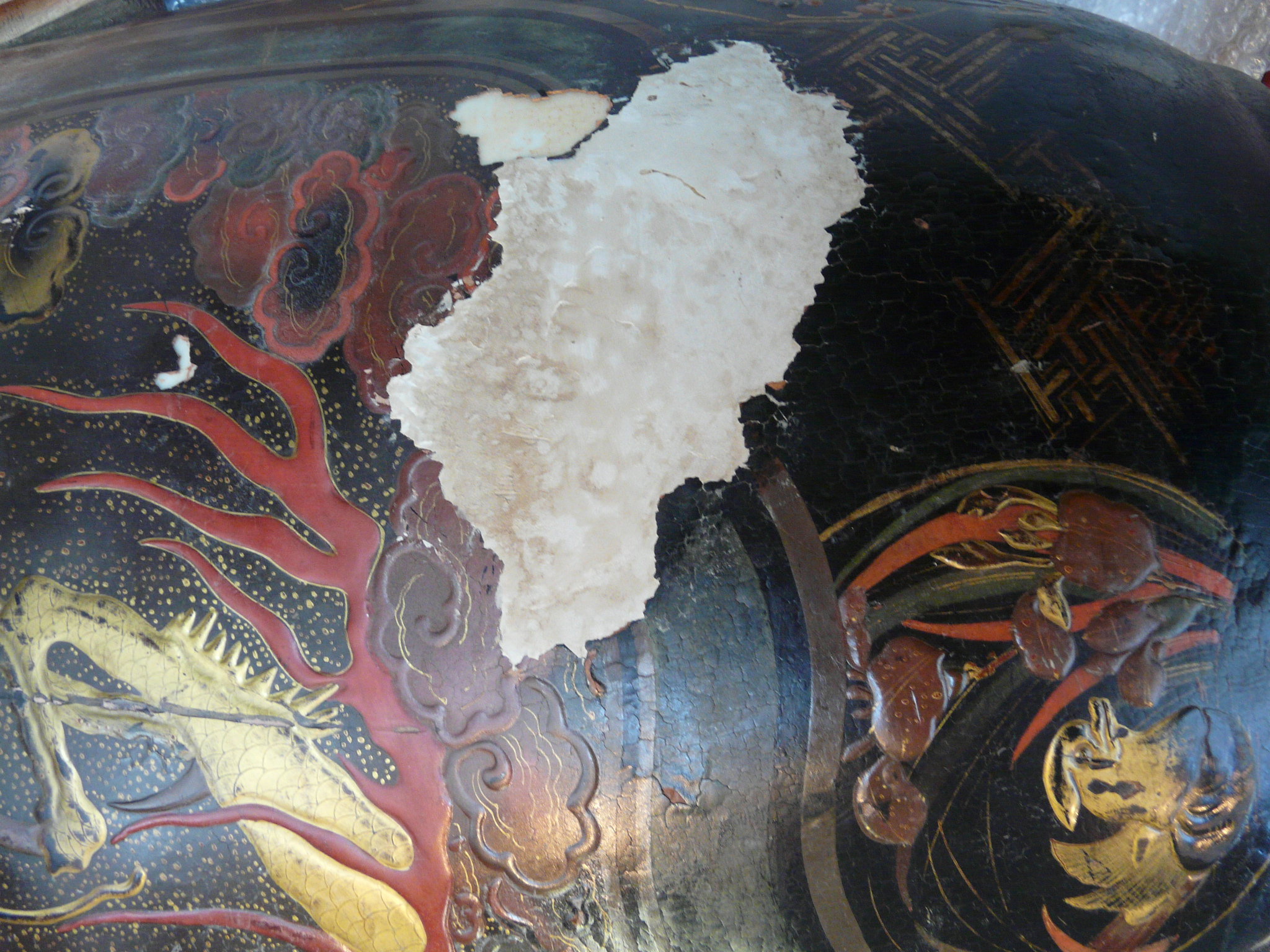 Vase en laque du Japon